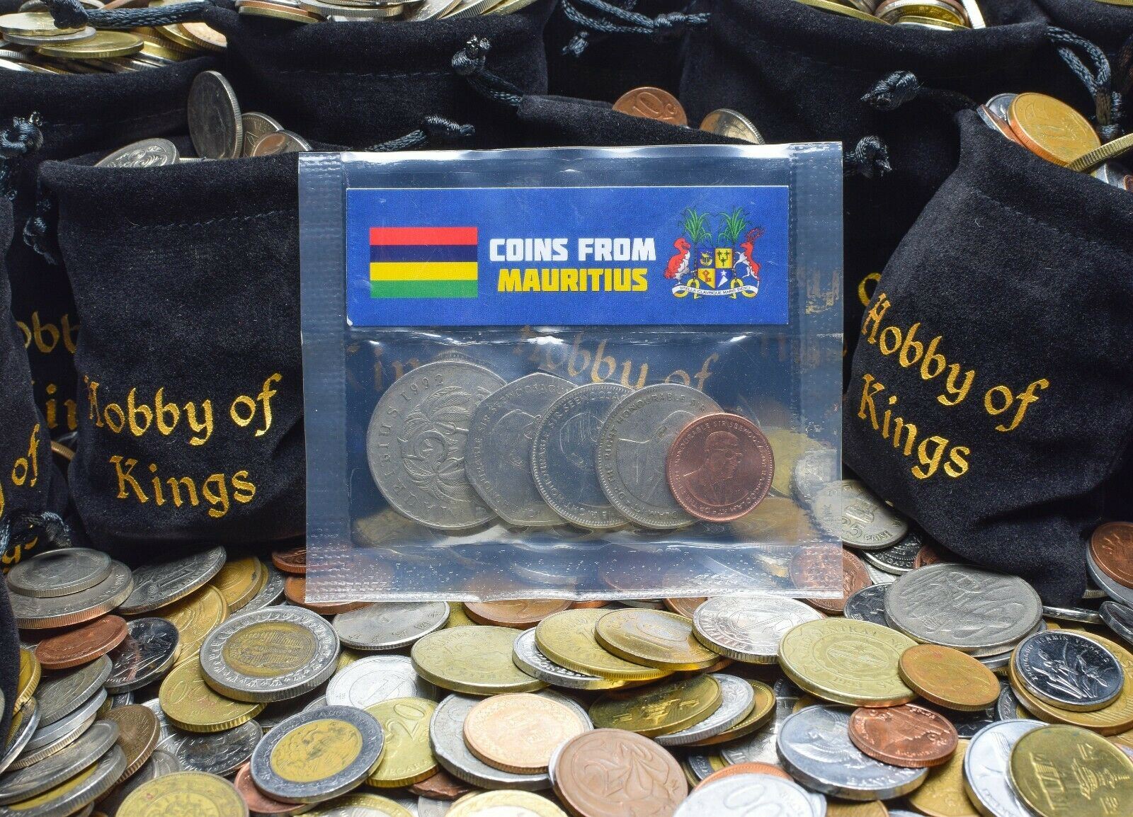 5 Mixed Coins From Mauritius | 5 Cents - 10 Rupees | 1987 - 2017