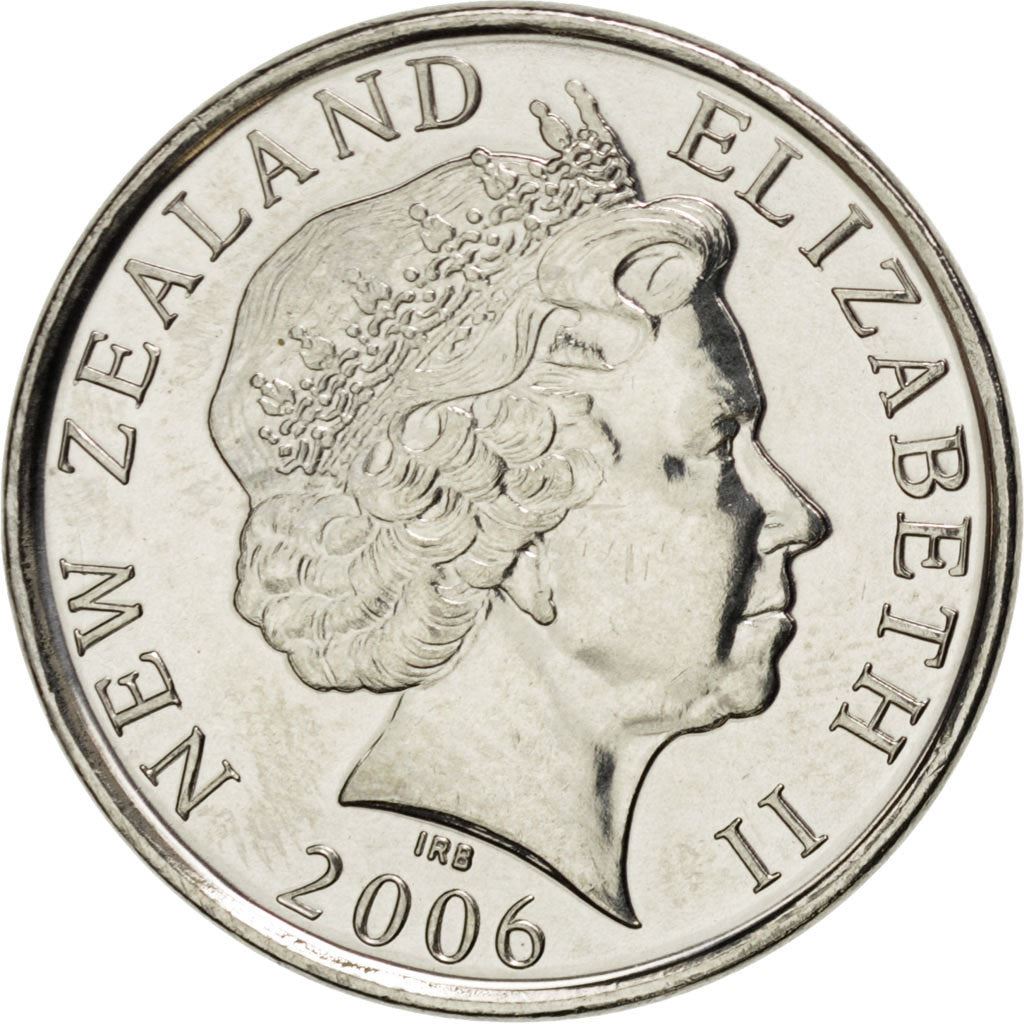 New Zealander 50 Cents Coin | Queen Elizabeth II | Captain James Cook | HMS Endeavour | KM119a | 2006 - 2021