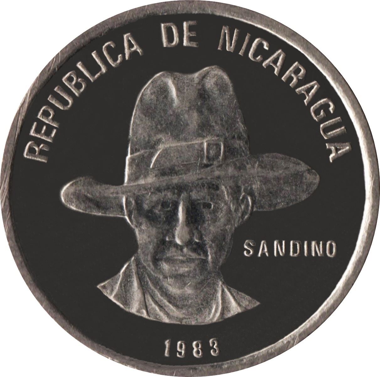 Nicaragua Coin Nicaraguan 50 Centavos Coin | Augusto Nicolas Sandino | KM42a | 1983 - 1985