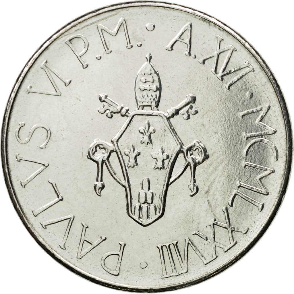 Vatican City | 100 Lire Coin | Paul VI | Km:137 | 1978