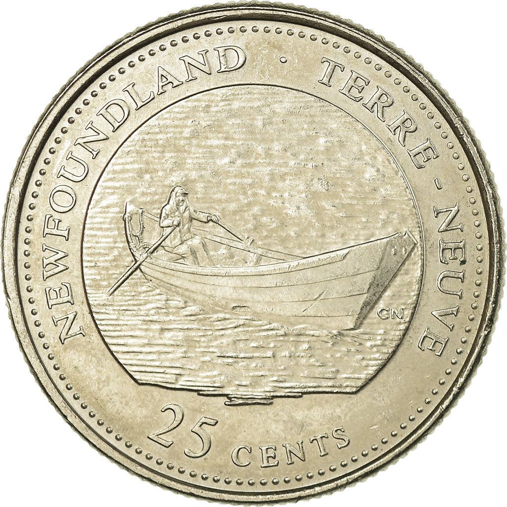 Canada | 25 Cents Coin | Nickel | Newfoundland | KM:213 | 1992