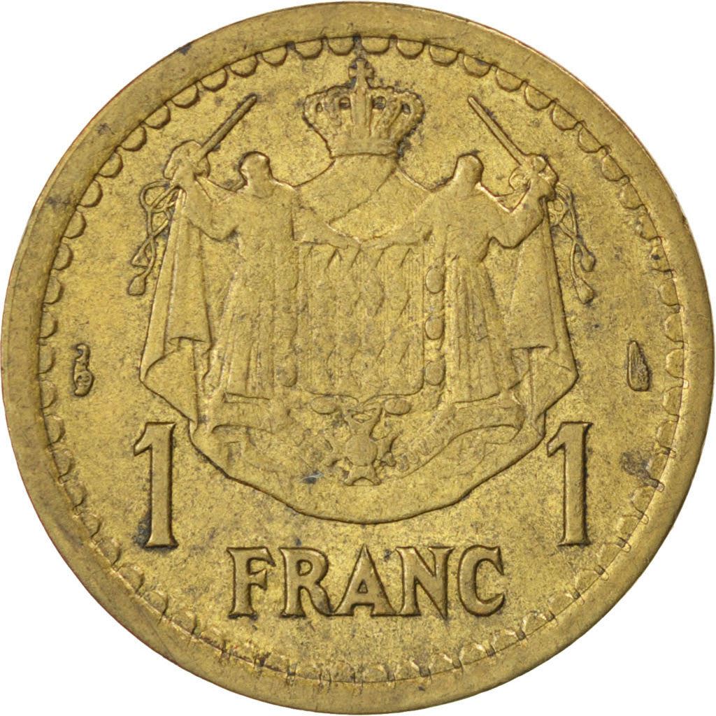 Monaco | 1 Franc Coin | Louis II | Km:120A | 1943