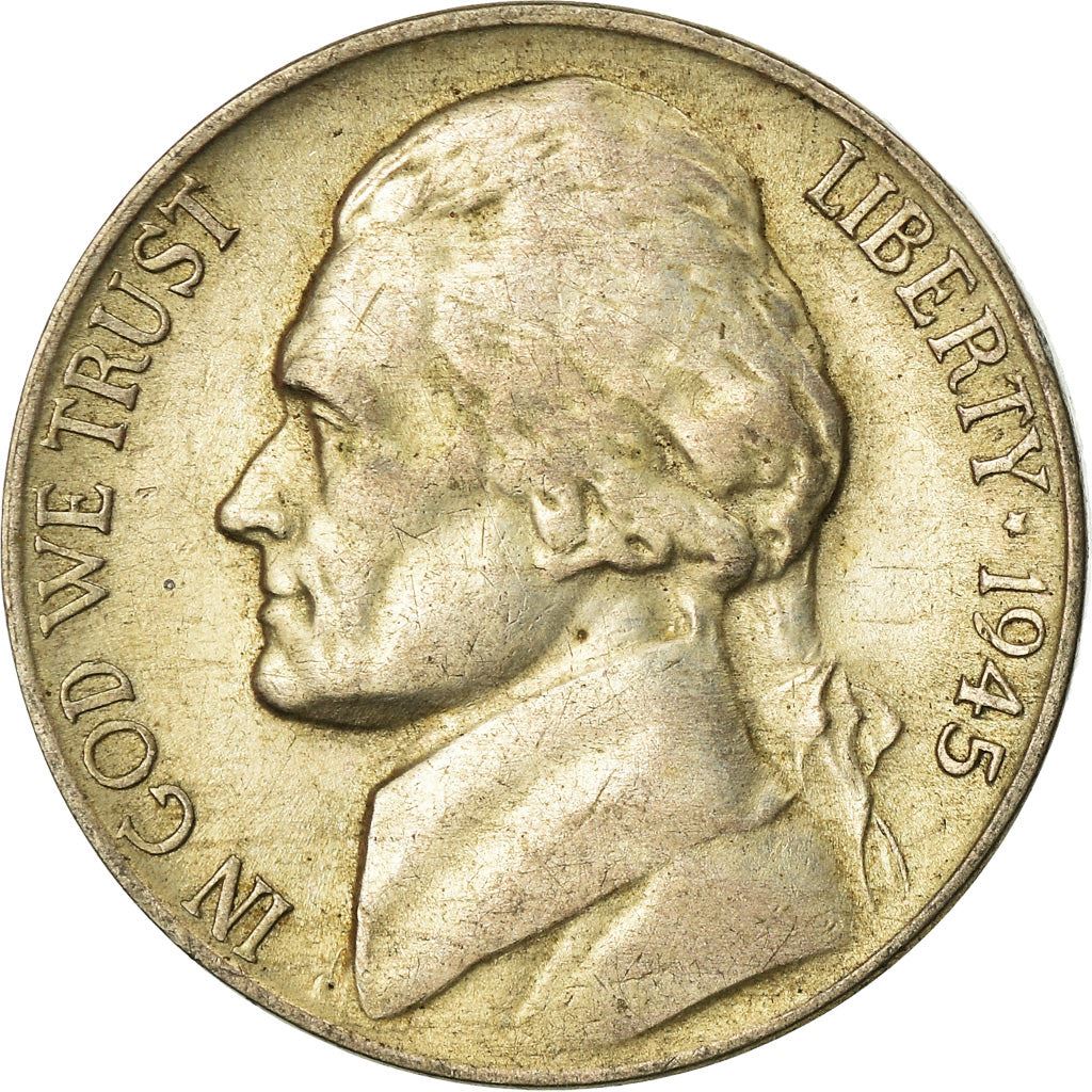 USA | 5 cent mynt | Thomas Jefferson | Monticello | KM192a | 1942 - 1945