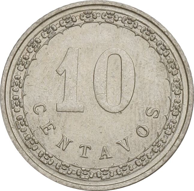 Paraguay | 10 Centavos Coin | Sello Nacional | KM:10 | 1908