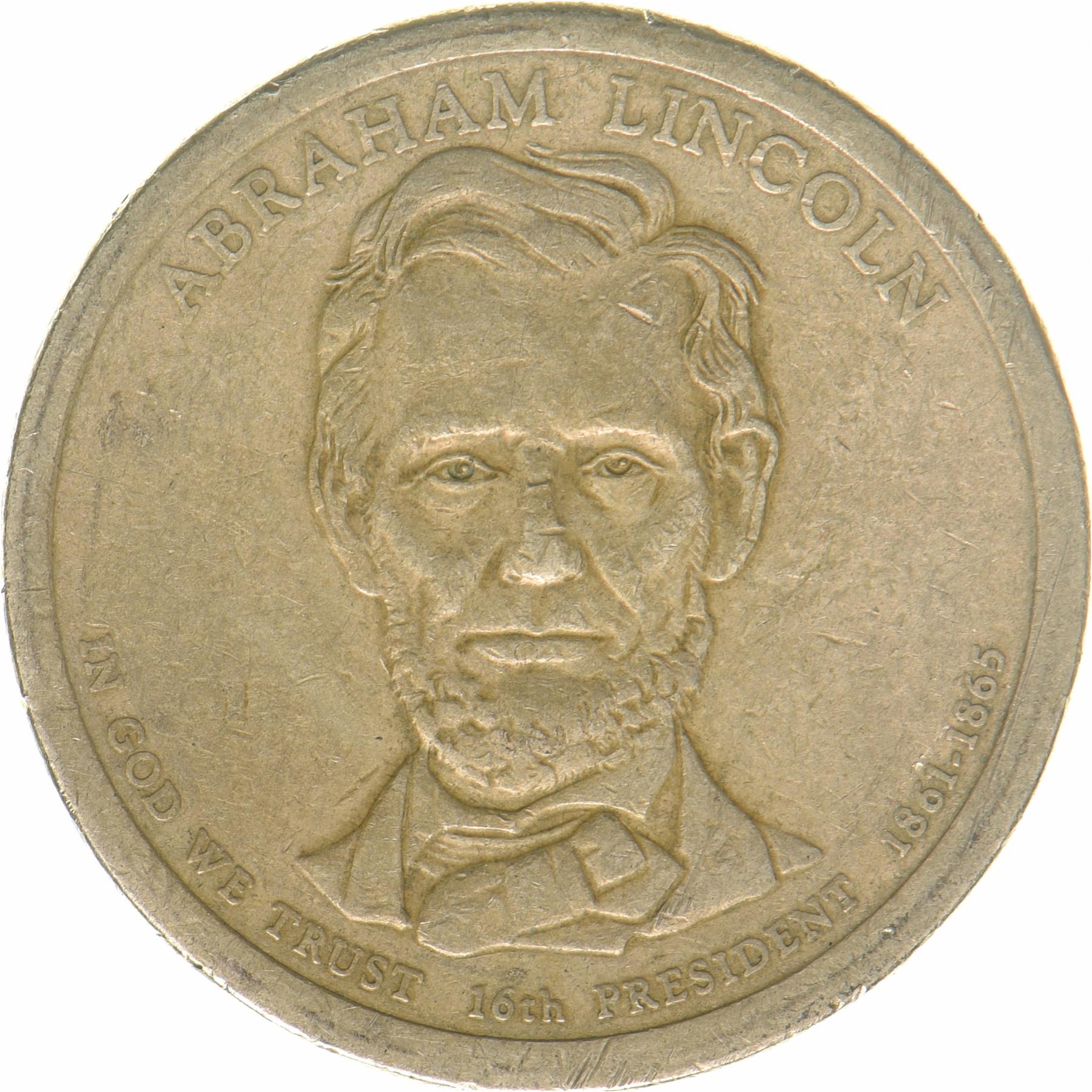États-Unis | Pièce de 1 dollar | Abraham Lincoln | KM : 478 | 2010