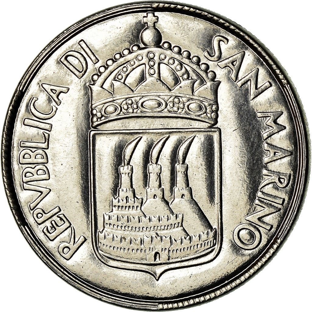 San Marino | 50 Lire Coin | Social Justice | Km:27 | 1973