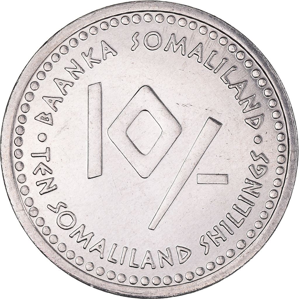 Somaliland | 10 shilling-mønt | Jomfruen | Rustfrit stål | KM:14 | 2006