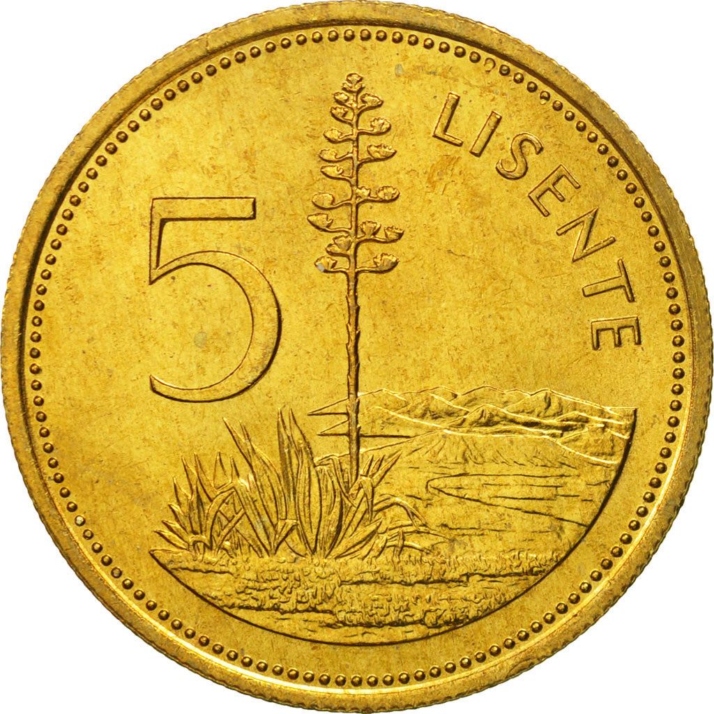 Lesotho | 5 Lisente Coin | Moshoeshoe II | Km:18 | 1979 - 1989
