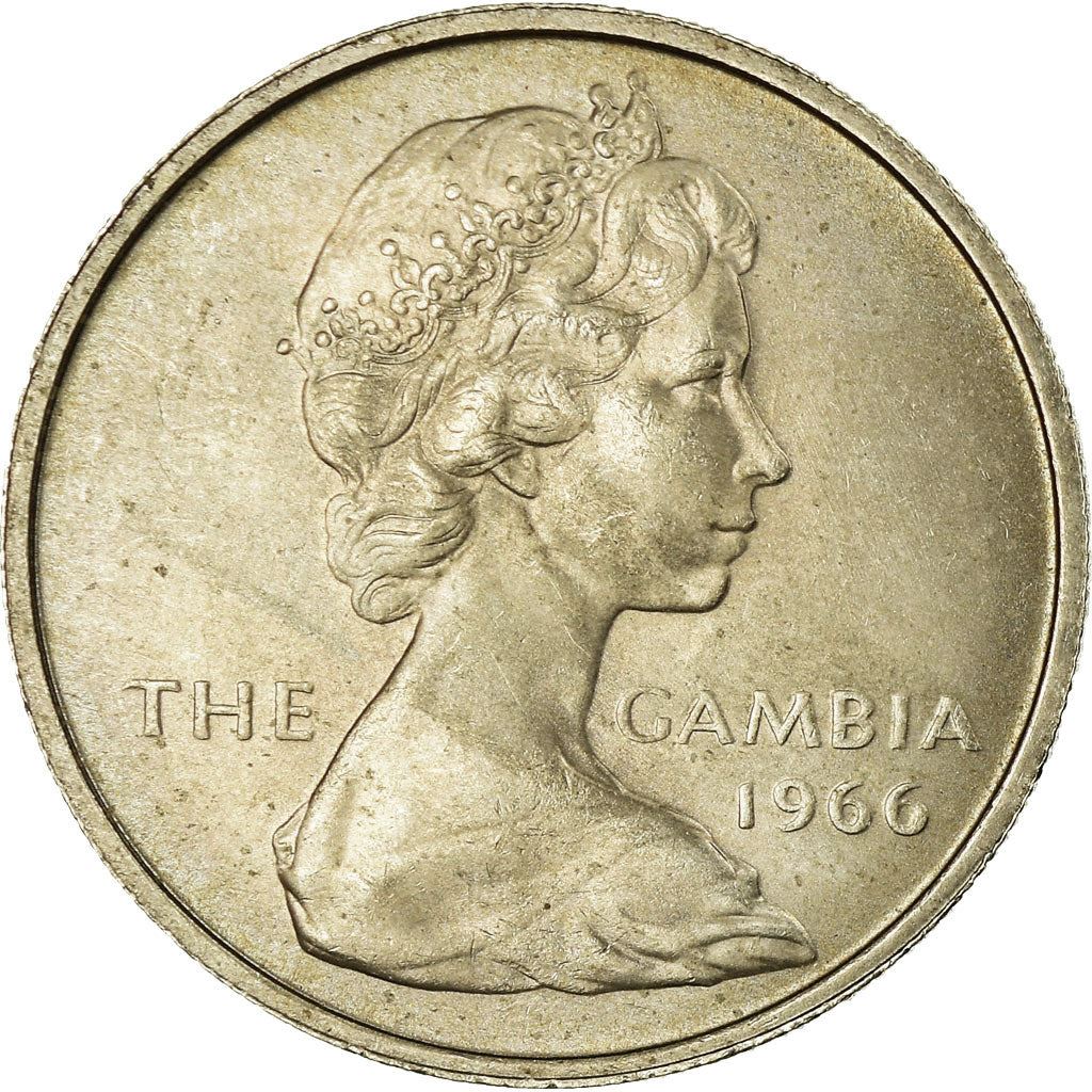 The Gambia | 1 Shilling Coin | Oil palm | Km:4 | 1966