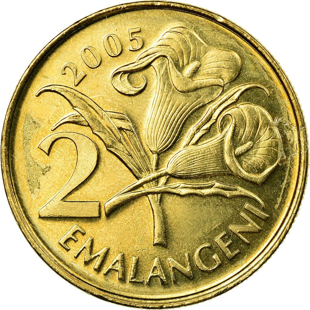 Eswatini 2 Emalangeni Coin | King Mswati III | Lilie | KM46 | 1995 - 2010