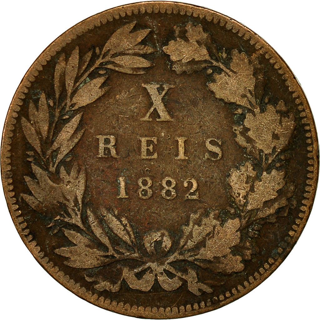 Portugal | 10 Reis Münze | Luíz I | Km:526 | 1882 - 1886
