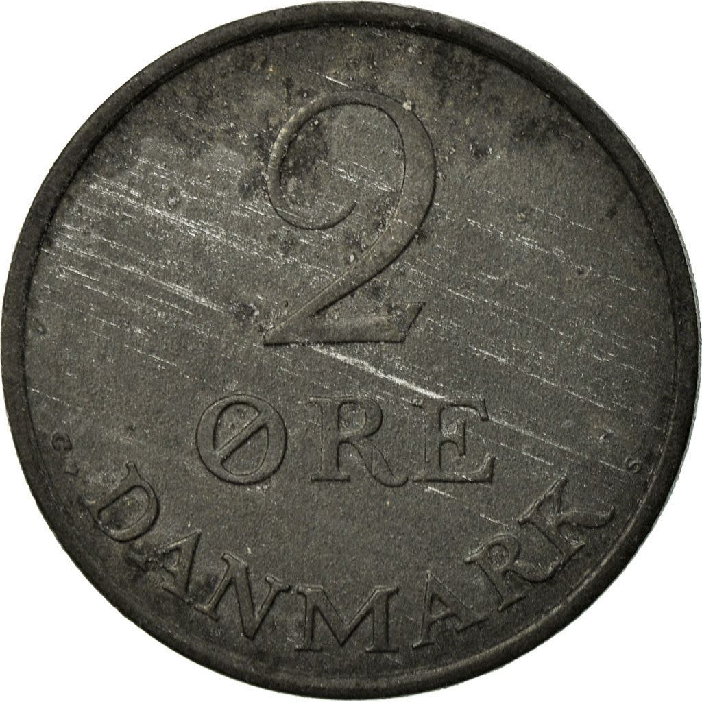 Denmark | 2 Ore Coin | Monogram | Km:840 | 1948 - 1972