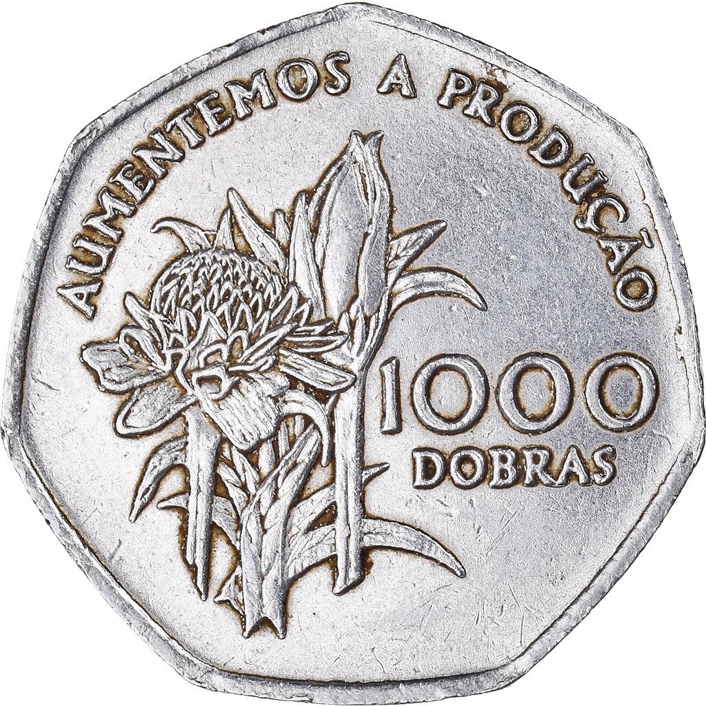 Sao Tome and Principe | 1000 Dobras Coin | FAO | Km:90 | 1997