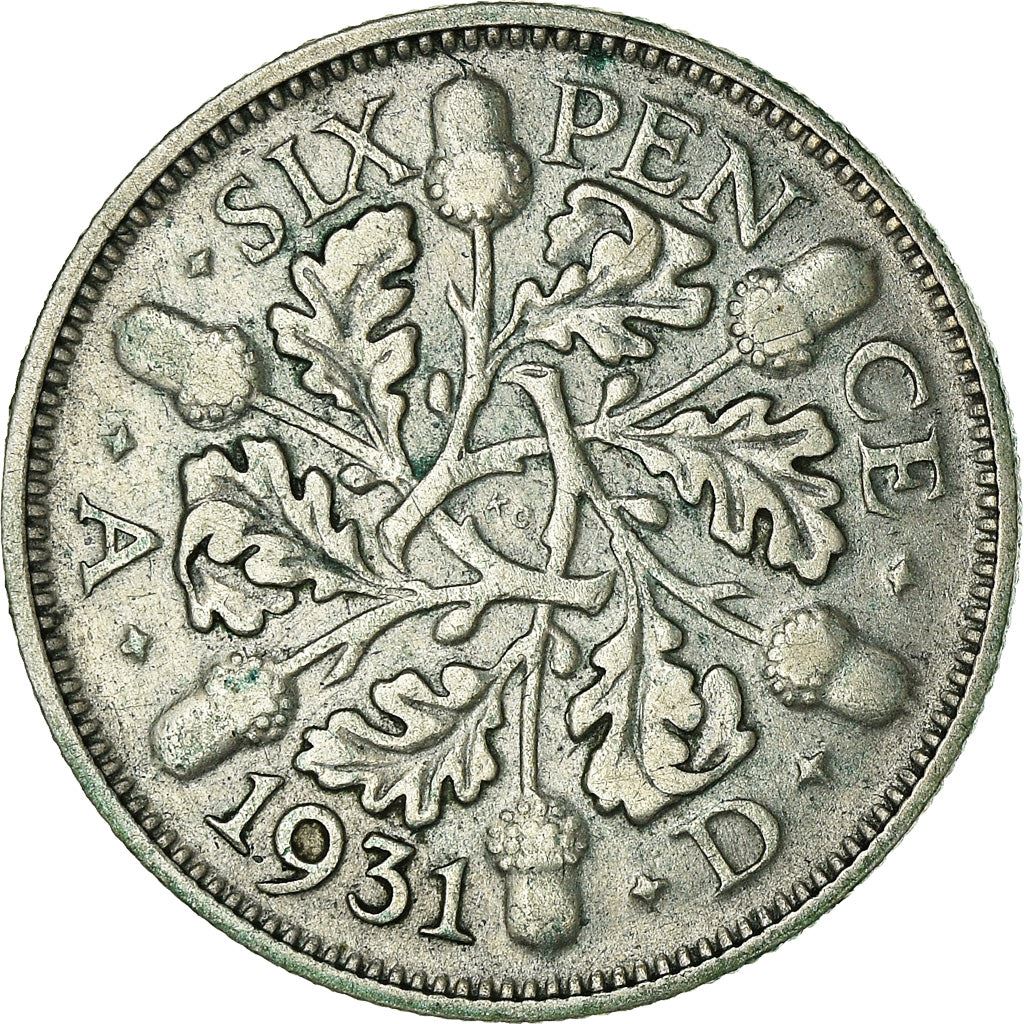 United Kingdom | 6 Pence Coin | George V | KM:832 | 1927 - 1936