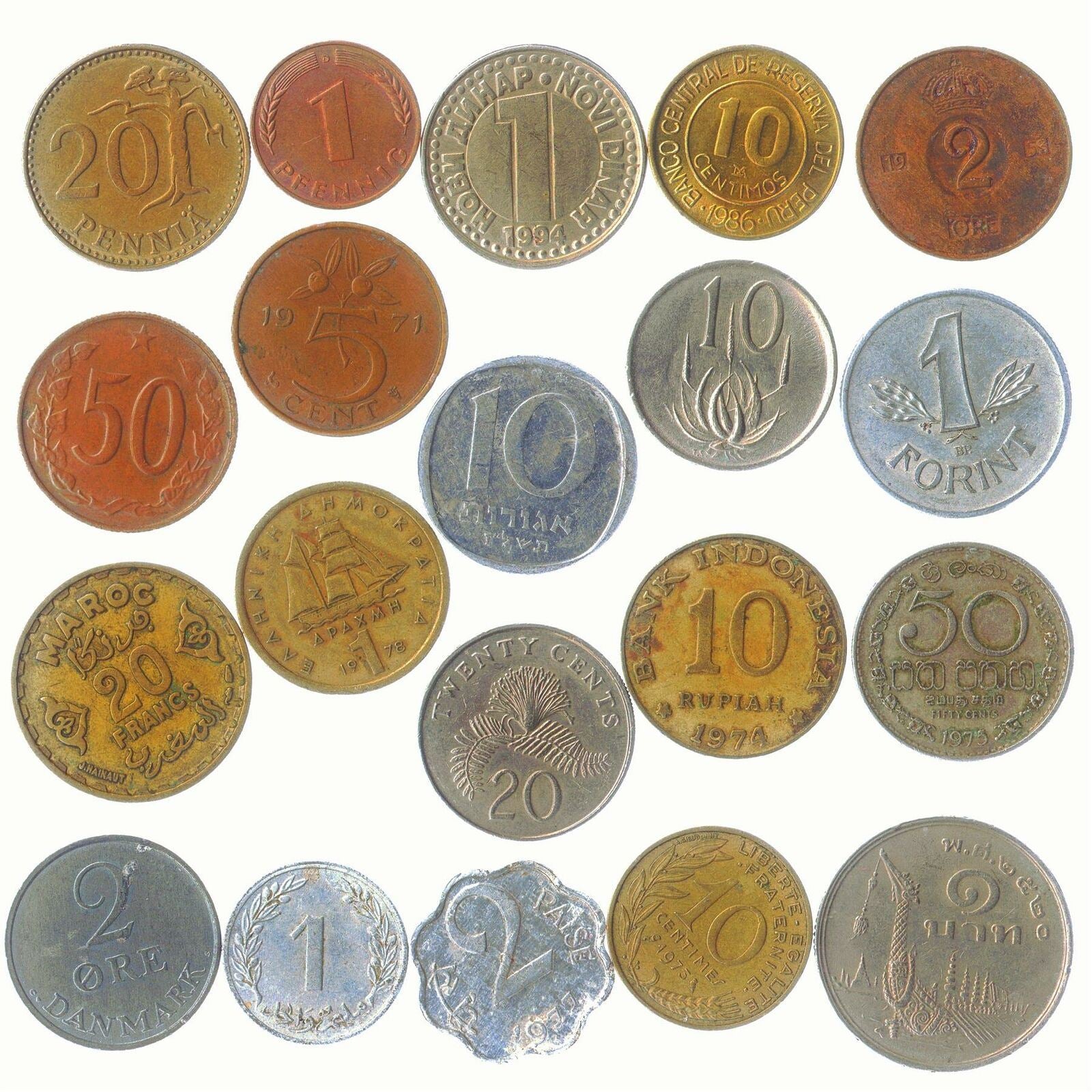 Different Coins From Different Countries Mix | 1 Coin = 1 Country | Maximal Variety
