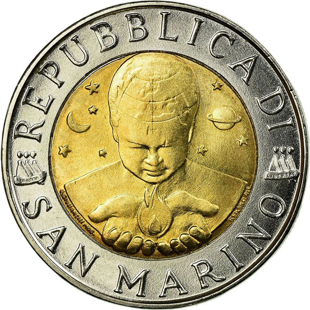 San Marino | 500 Lire Coin | Chemistry | Km:383 | 1998