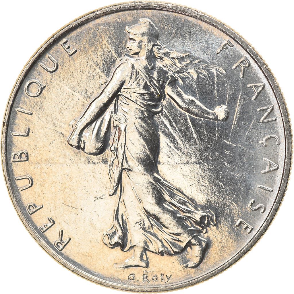 French 1 Franc Coin | Signature D'AP. O.ROTY | proof | KM925.2 | France | 1991 - 2001