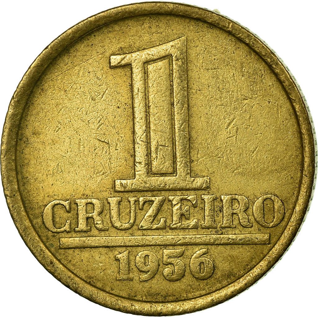 ブラジル｜1クルゼイロ硬貨｜星｜Km:567｜1956年
