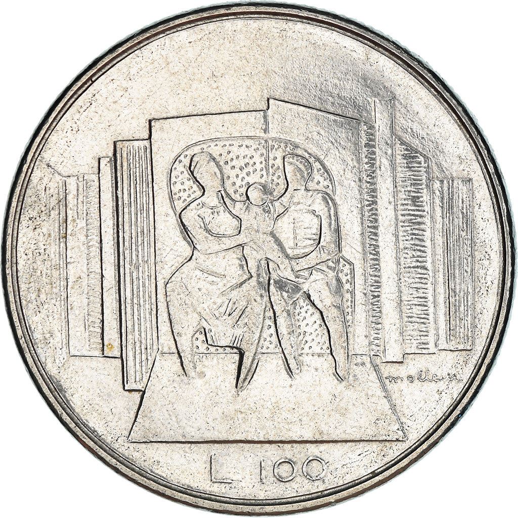 San Marino | 100 Lire Coin | Family | Km:57 | 1976
