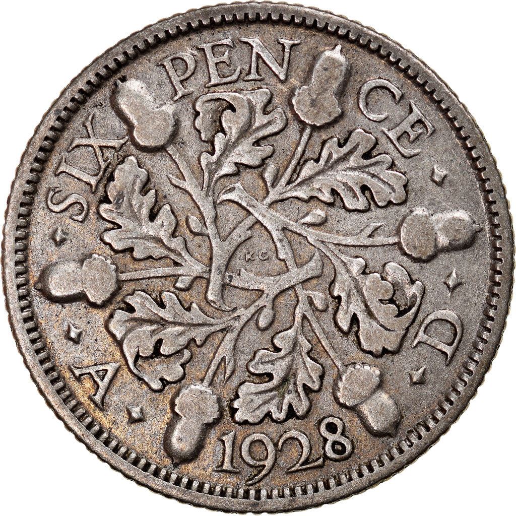 United Kingdom | 6 Pence Coin | George V | KM:832 | 1927 - 1936