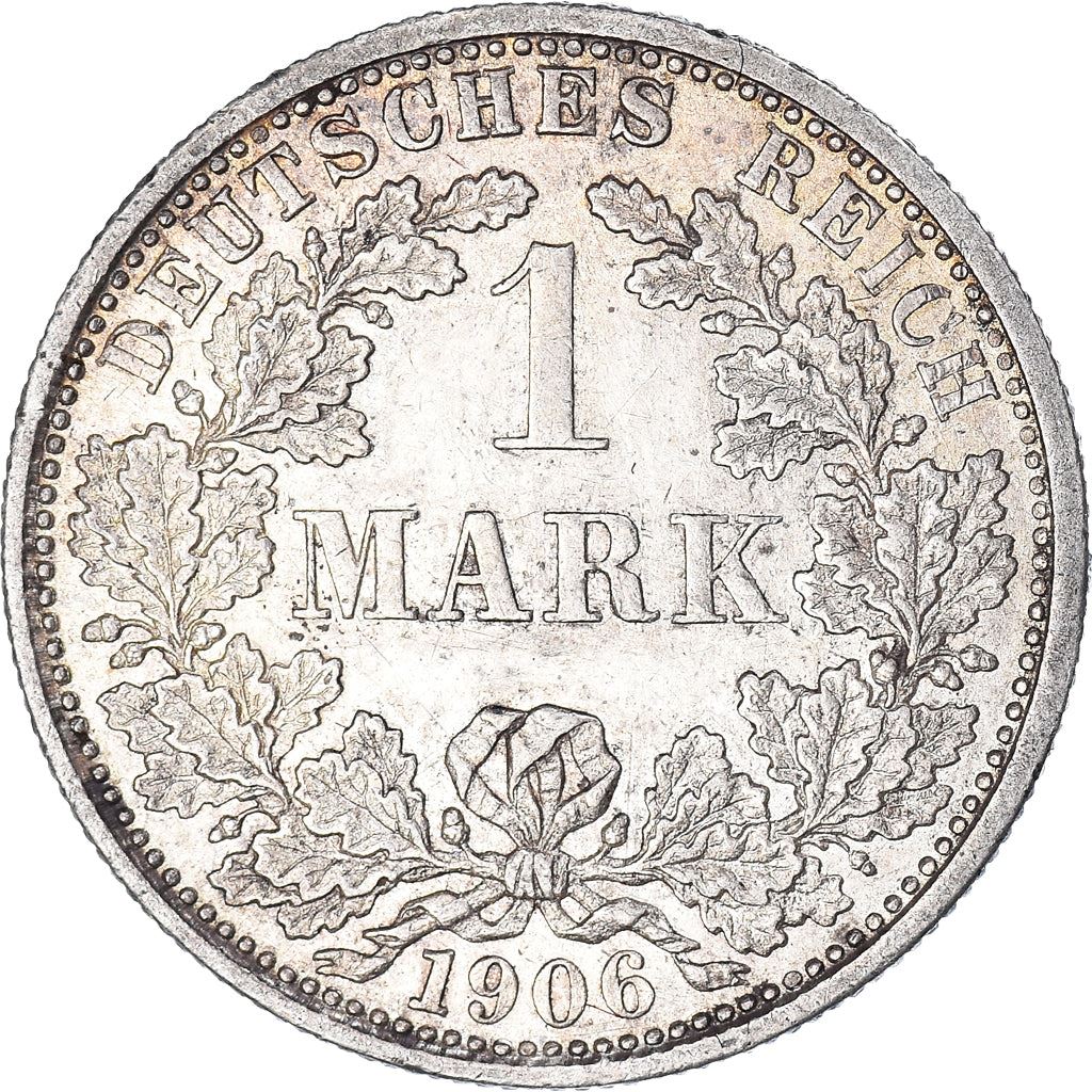 German Empire 1 Mark Coin | Deutsches Reich | Wilhelm II | Type 2 - Small Shield | KM14 | 1891 - 1916