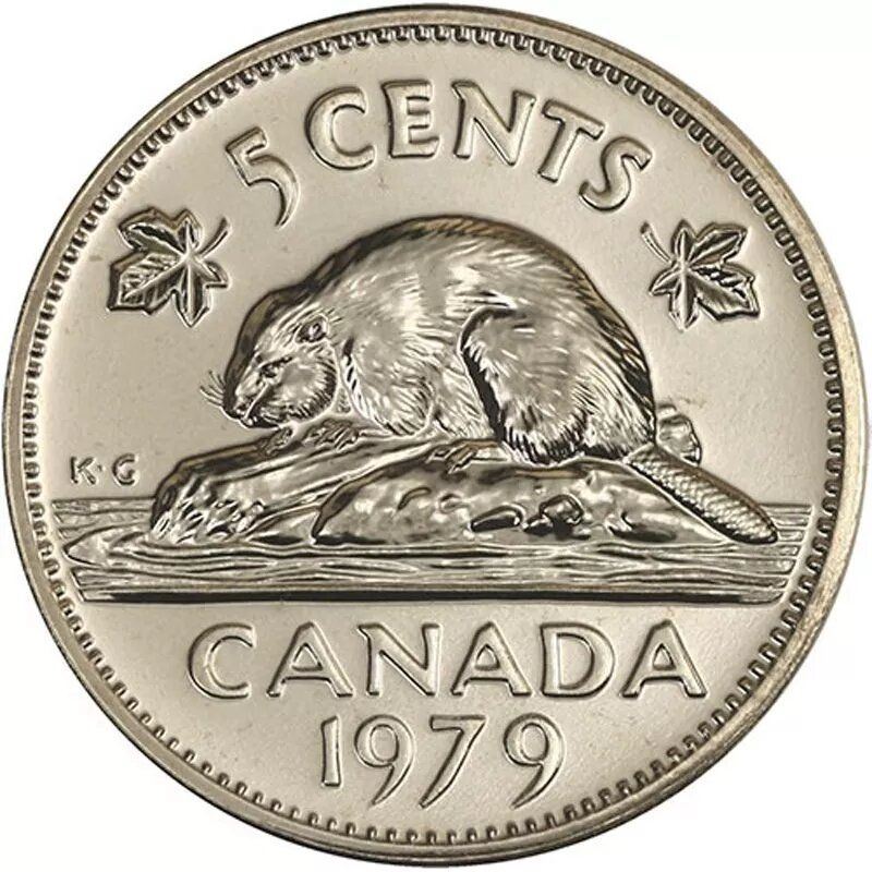 Canada | 5 Cents Coin | Nickel | 2nd portrait | KM:60.2 | 1979-1981
