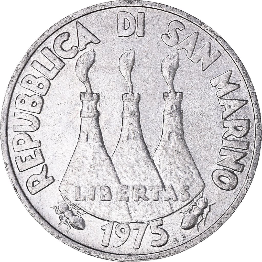San Marino | 1 Lira Coin | Spiders | Km:40 | 1975