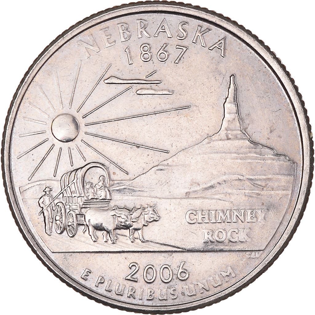 United States | 1/4 Dollar Coin | Nebraska | Km:383 | 2006