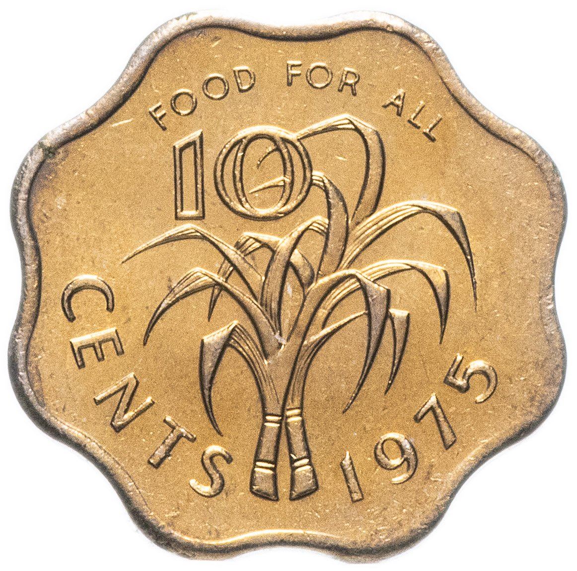 Swaziland | 10 Cents Coin | FAO | KM:23 | 1975