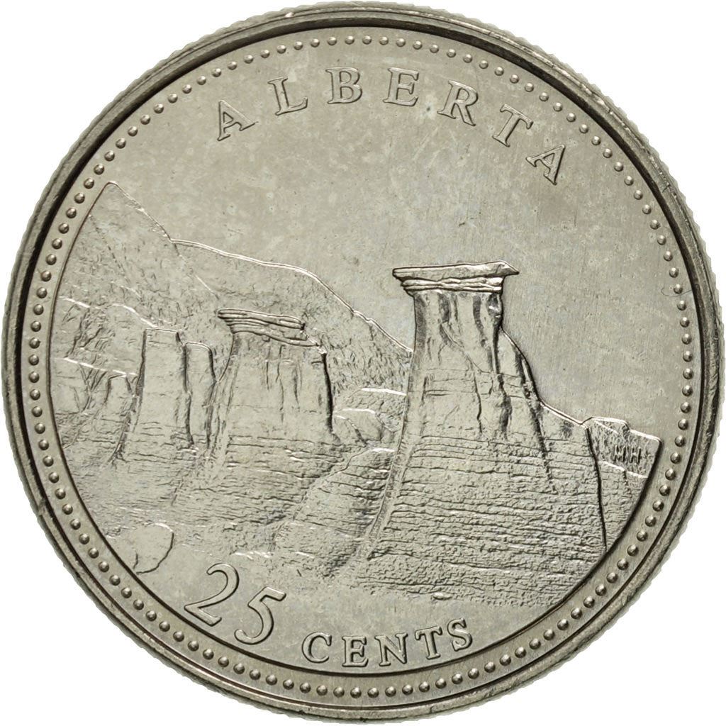 Canada | 25 Cents Coin | Nickel | Alberta | KM:221 | 1992