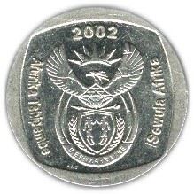 South Africa | 5 Rand Coin | Animals | Wildebeest | Gnu | Km:274 | 2002