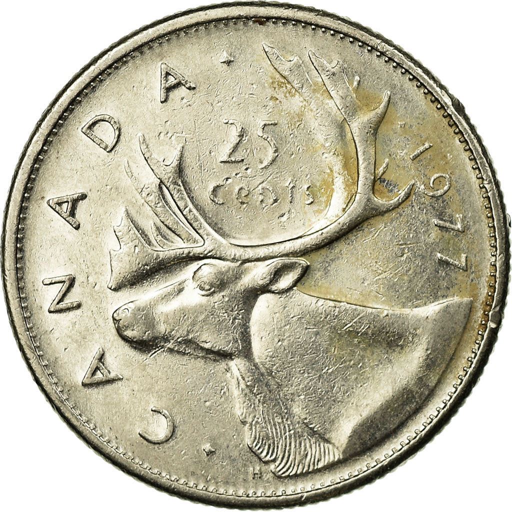 Canada | 25 Cents Coin | Nickel | 2nd portrait | KM:62b | 1968-1978