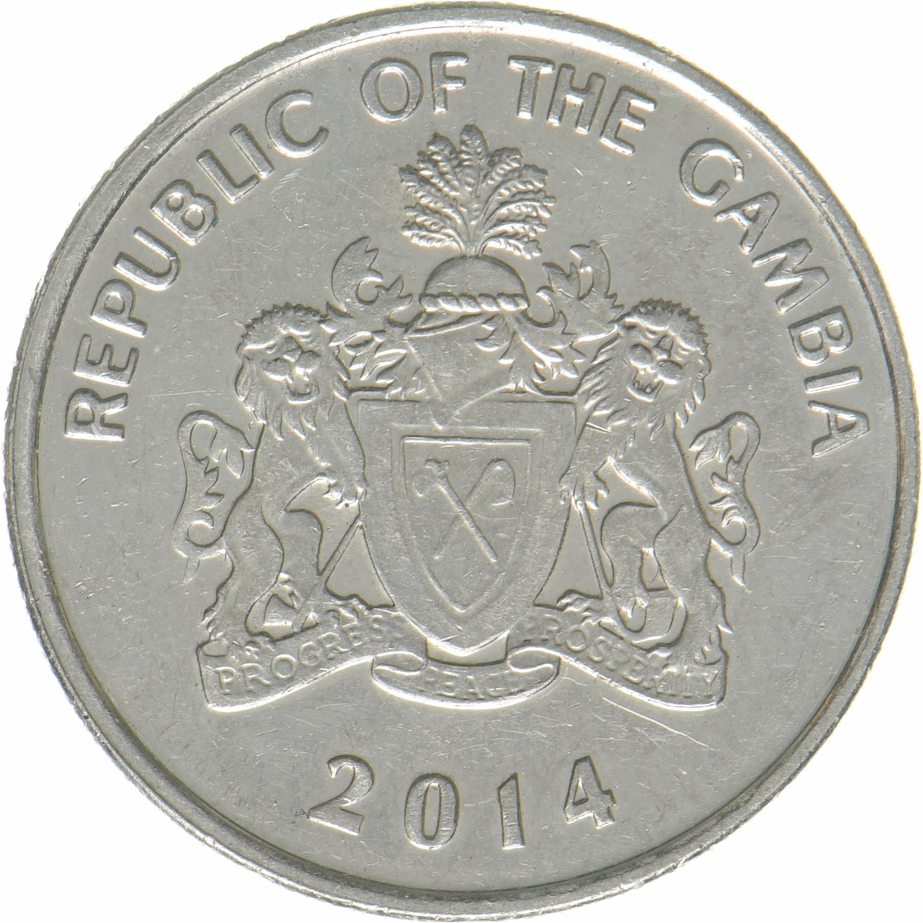 The Gambia | 25 Bututs Coin | Oil Palm | 2014