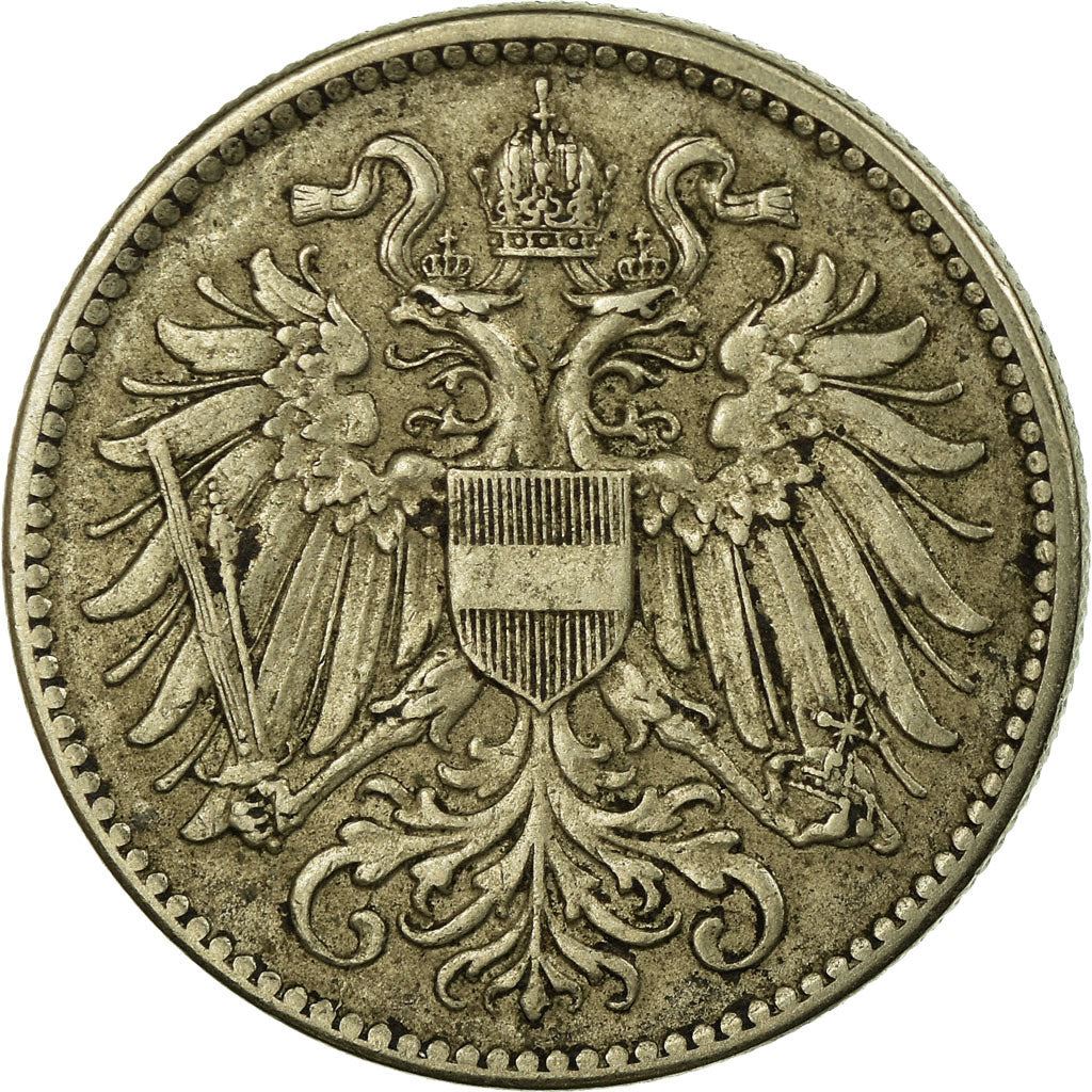 Austrian Empire | 10 Hellers Coin | Austrian Escutcheon | Km:2825 | 1916