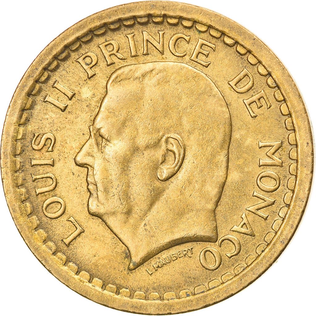 Monaco | 2 Francs Coin | Louis II | Km:121A | 1945