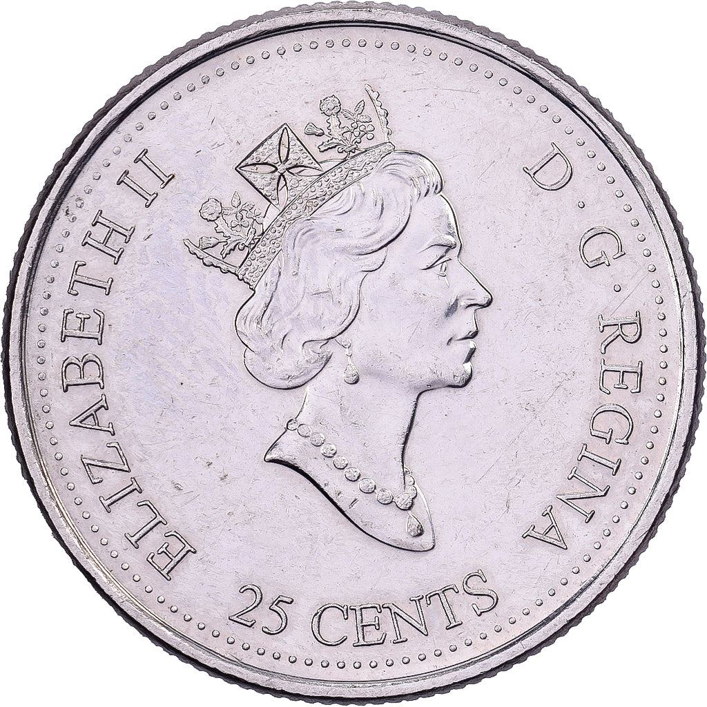 Canada | 25 Cents Coin | Steam Locomotive | Km:347 | 1999