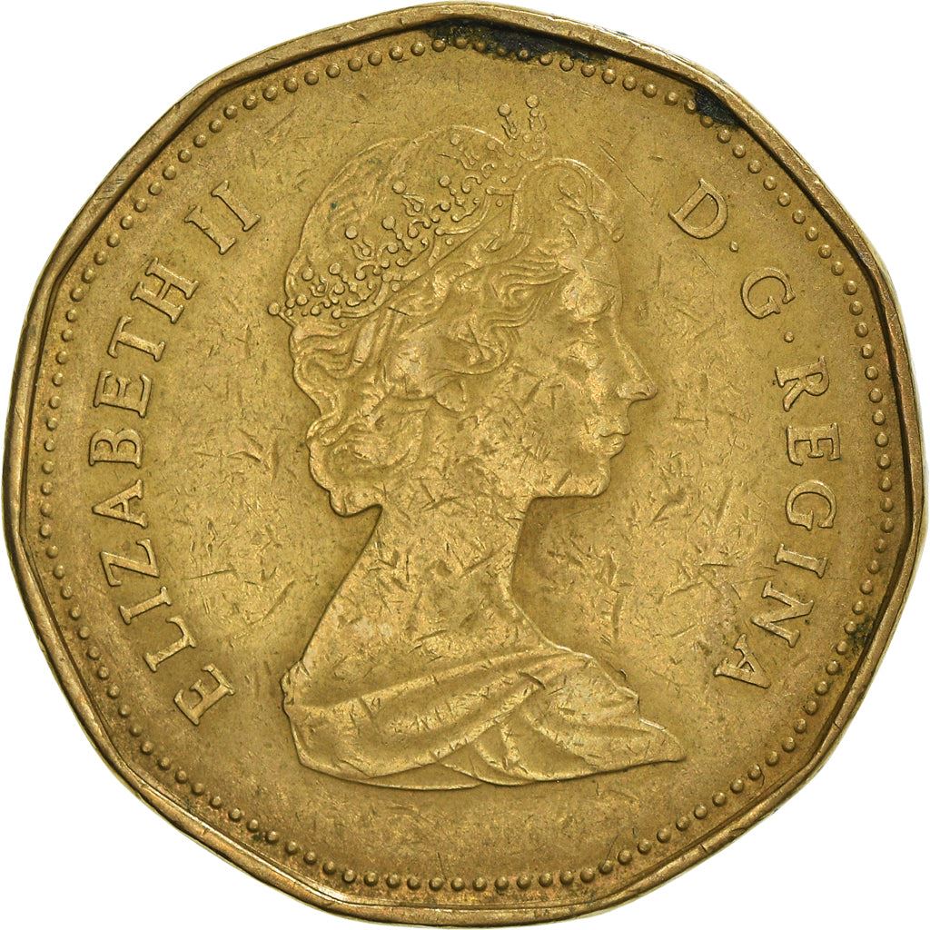 Canada | 1 Dollar Coin | Bronze plated nickel | 2nd portrait | KM:157 | 1987-1989