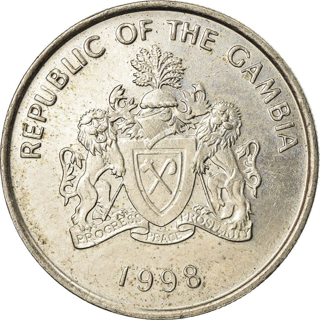 Gambia 25 Bututs Coin | Oil Palm | KM57 | 1998