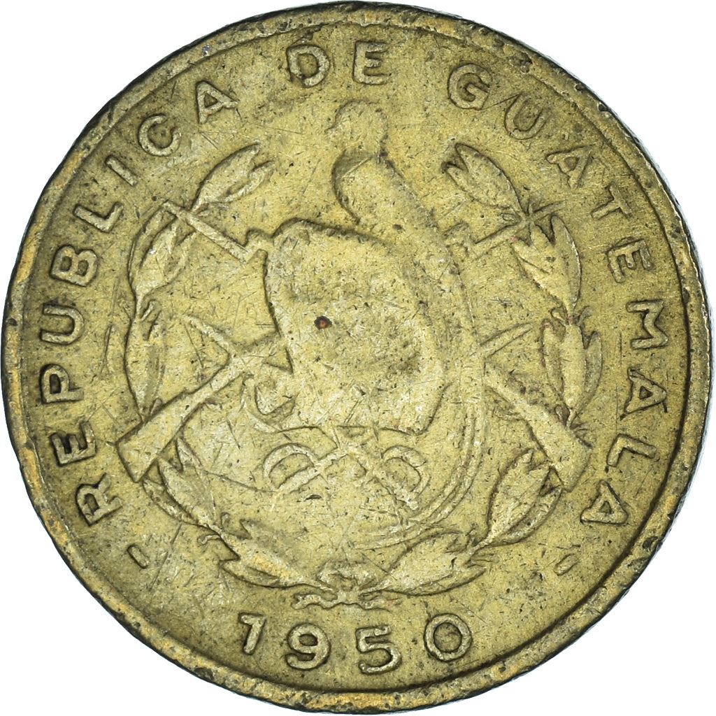 Guatemala | 1 Centavo Coin | Fray Bartolomé | Km:254 | 1949 - 1954