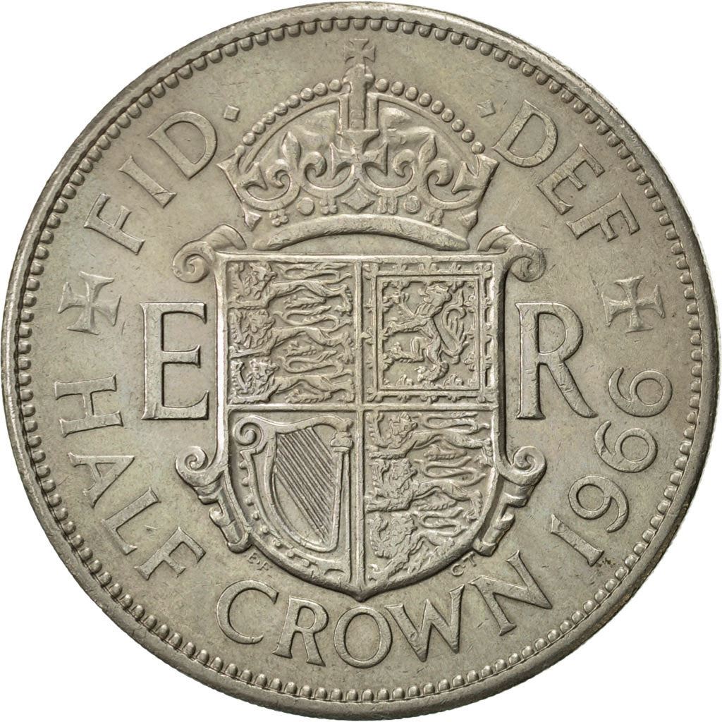 United Kingdom | 1/2 Crown Coin | Elizabeth II | Km:907 | 1954 - 1970