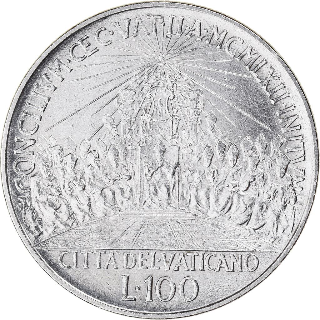 Vatican City | 100 Lire Coin | Second Vatican Council | Km:73 | 1962