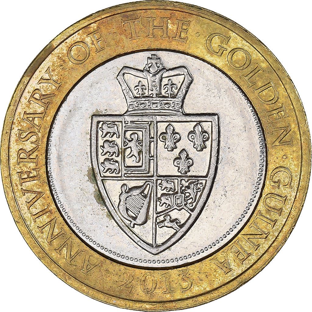 Vereinigtes Königreich | 2-Pfund-Münze | Elizabeth II. 4. Porträt | Goldene Guinea | 2013