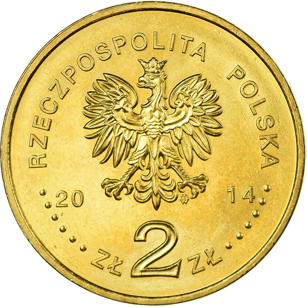 Poland | 2 Zlotys Coin | Team Sochi 2014 | Y:893 | 2014