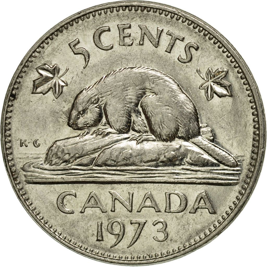 Canada | 5 Cents Coin | Nickel | 2nd portrait | KM:60.1 | 1965-1978