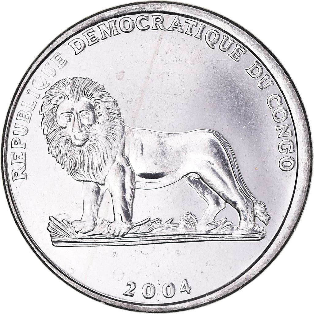 Democratic Republic of the Congo | 1 Franc Coin | Pope John Paul II | Km:159 | 2004