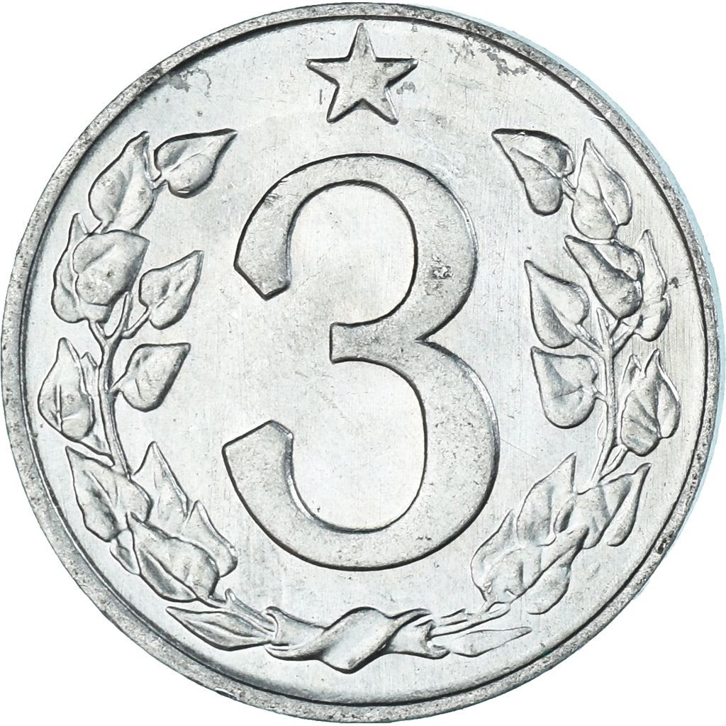 Czechoslovakia 3 Hale?e | Lion | Linden Wreath | Star | KM52 | 1962 - 1963