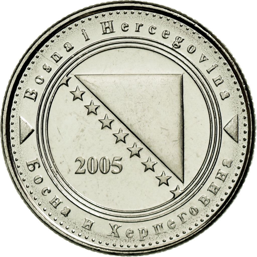Bosnia and Herzegovina | 5 Feninga Coin | Map of Bosnia | Km:121 | 2005 - 2025