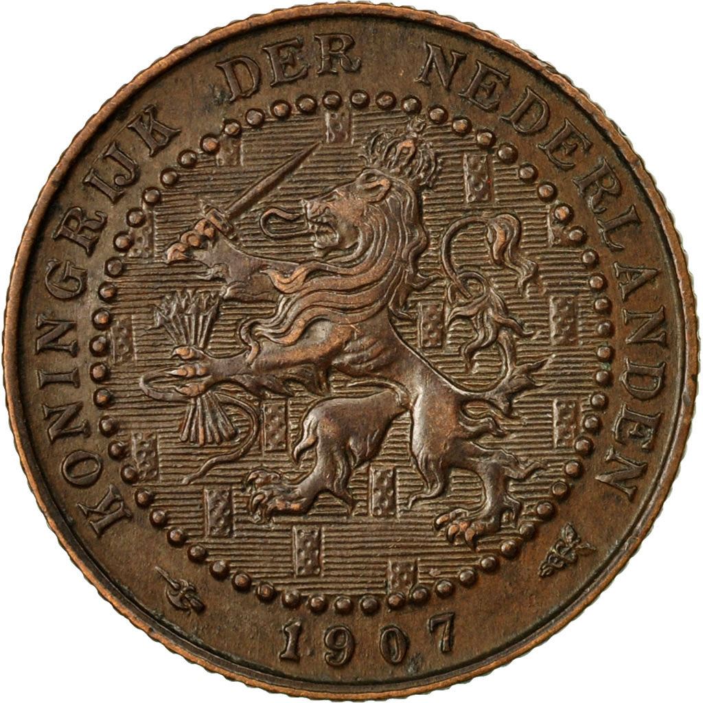 Netherlands | 1 Cent Coin | A Lion | Bronze | KM:132 | 1902-1907