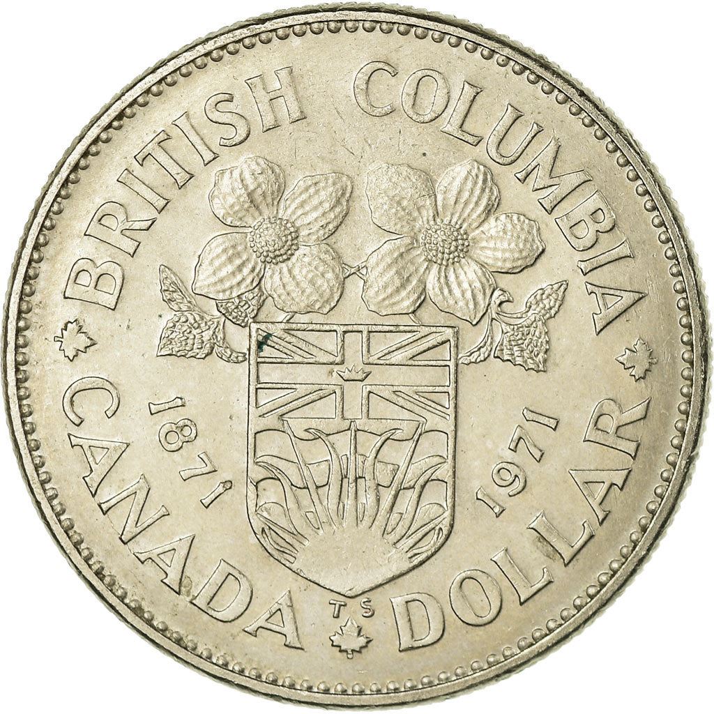 Canada | 1 Dollar Coin | British Columbia | Nickel | KM:79 | 1971