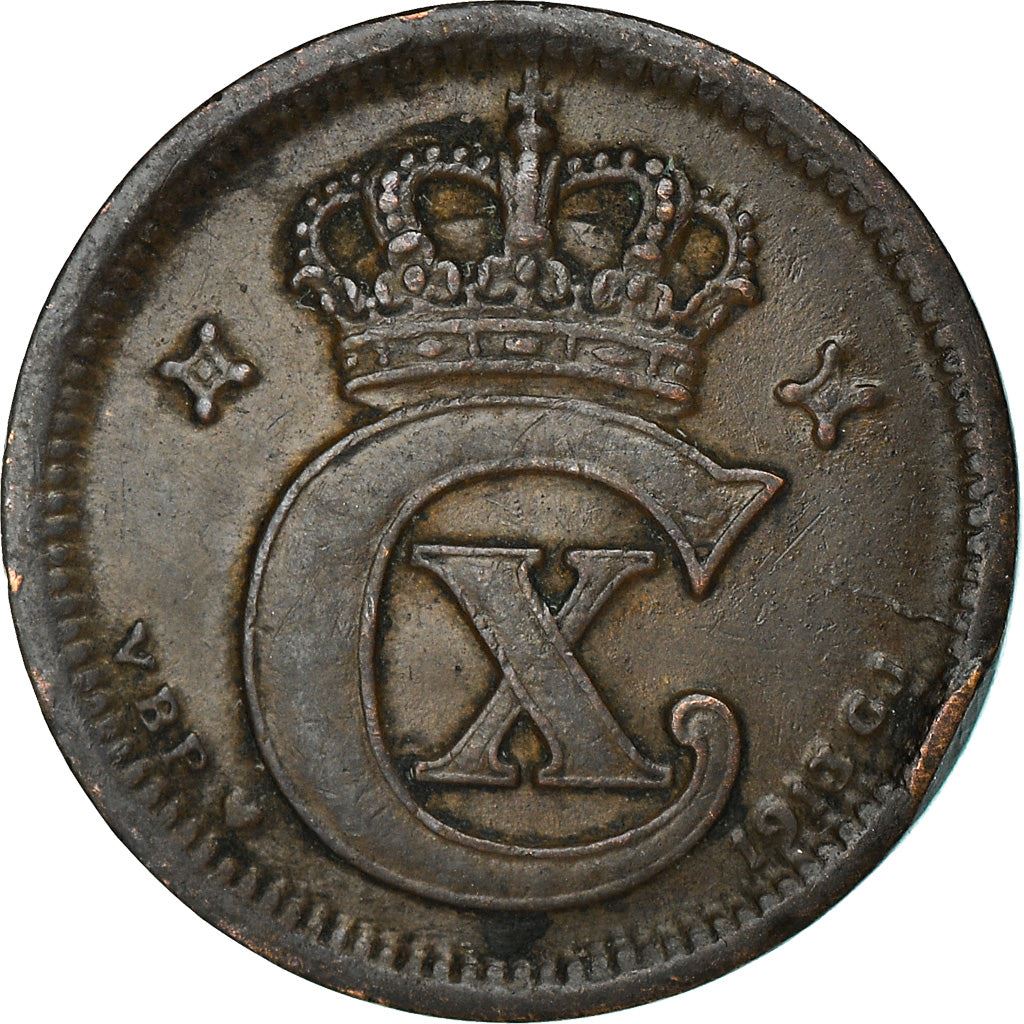 Denmark | 1 Ore Coin | Monogram | Km:812 | 1913 - 1923